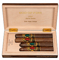 ���������� ����� ����� God of Fire KKP Never Back Down Special Reserve Set Macassar Ebony 4 Cigars