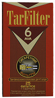 Фильтр мундштук для сигарет TarFilter 6 мм 25 шт