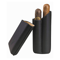   2  Lotus Cigar Case LCC200 Textured Leather 62RG